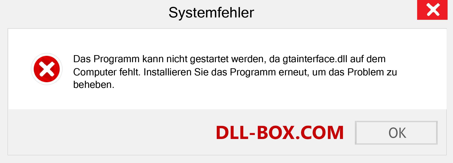 gtainterface.dll-Datei fehlt?. Download für Windows 7, 8, 10 - Fix gtainterface dll Missing Error unter Windows, Fotos, Bildern